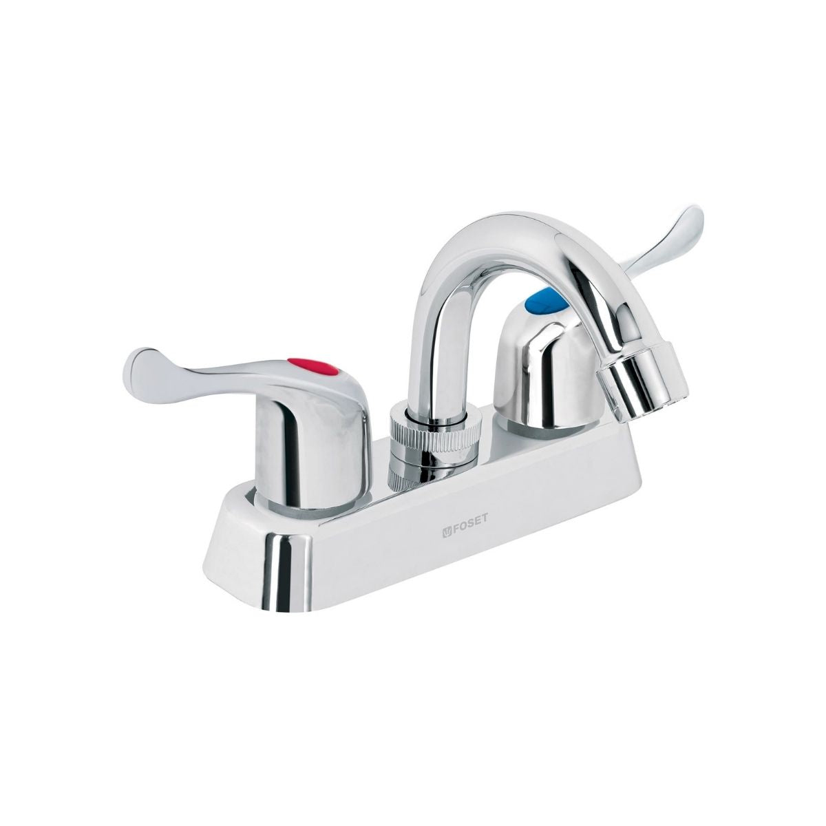 Mezcladora Plástica Cuello Curvo ABS Lavabo 4" Foset 45512