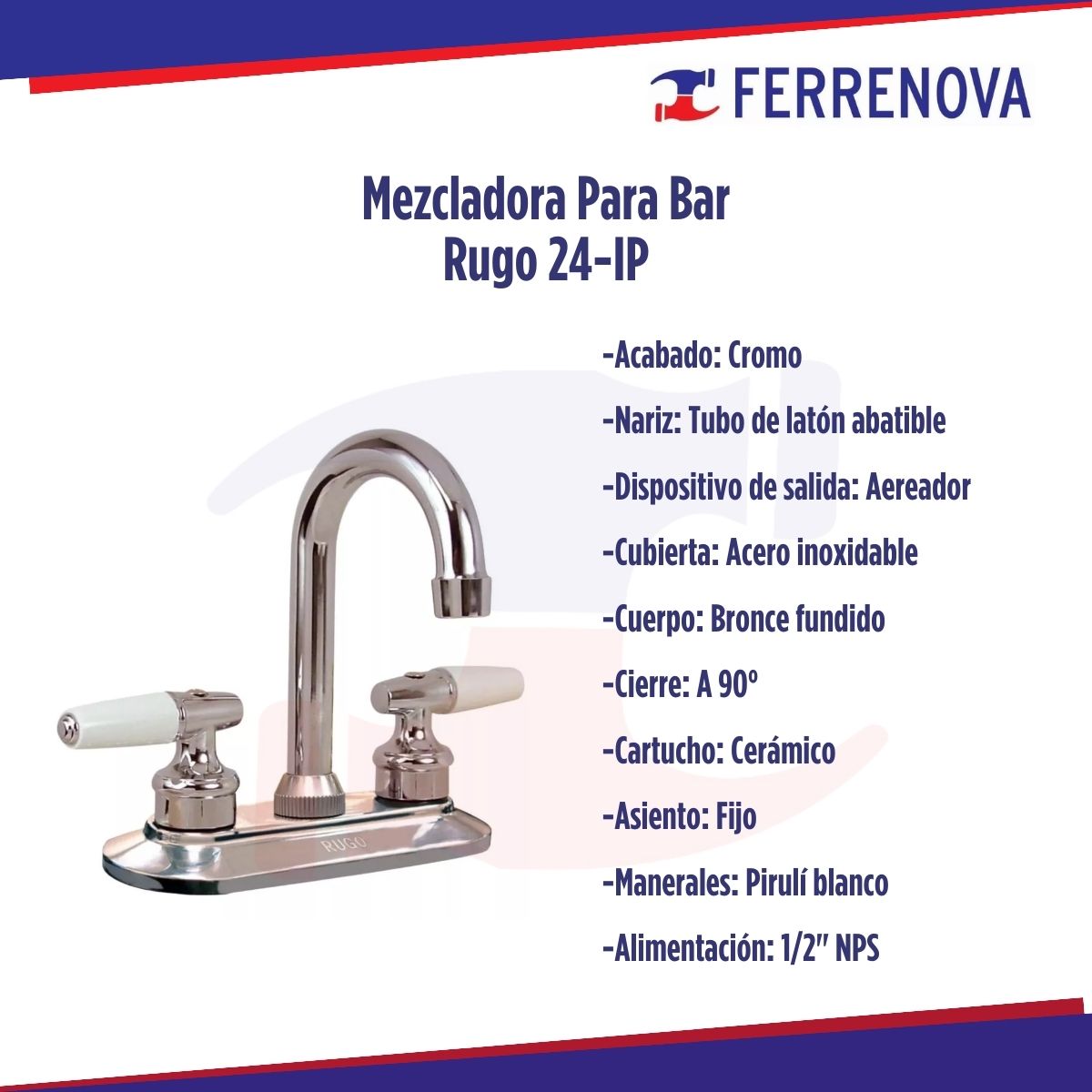 Mezcladora Para Bar Rugo 24-IP